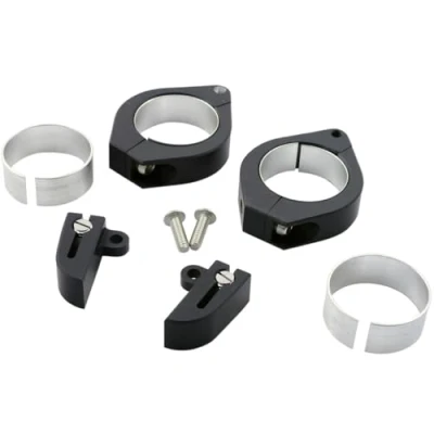Abbildung von HIGHSIDER Blinkerhalter Set M8 für 35 37mm schwarz