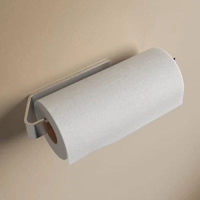 Abbildung von Designfabrik Hamburg Küchenrollenhalter DFHH KRH, Aluminium Vollmaterial, ohne Bohren, abrutschsicher