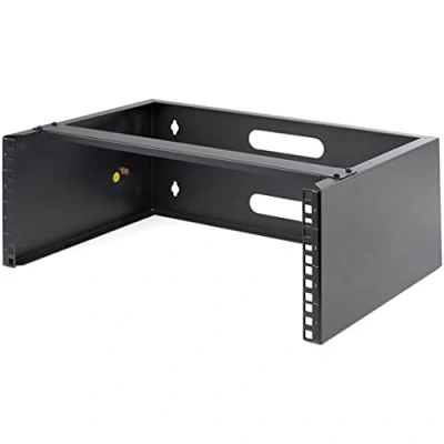 Abbildung von StarTech.com 4HE Wandmontage Rack 19 Zoll Netzwerk 35cm tief (Low Profile) Patch Panel Halterung für Switches, IT Geräte 20kg Traglast (WALLMOUNT4)