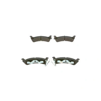 Abbildung von BOSCH 0 986 494 348 Bremsbelagsatz Low Metallic mit akustischer Verschleißwarnung Kolbenclip, Anti Quietsch Blech JEEP: Grand Cherokee I