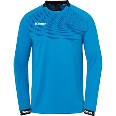 Abbildung von Kempa Wave 26 Longsleeve Unisex Sport Langarmshirt Pullover Handball Torwart Trikot Langarm für Volleyball Indoor elastisch und schnelltrocknend, Trikot, Kempablau/Royal, L