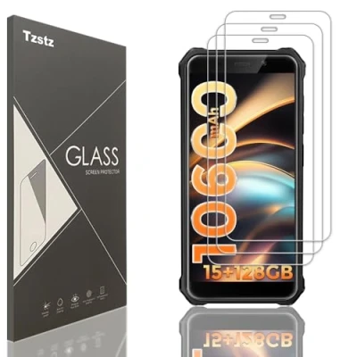 Abbildung von Tzstz 3 Stück Displayschutzfolie aus Hartglas für FOSSiBOT F101 / Pro 5,45&quot;, Härtegrad 9H, kratzfest, HD