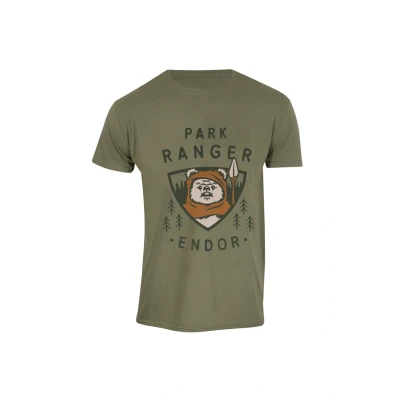 Abbildung von Henry Tiger STAR WARS Endor PARK Ranger Tshirt print, Herren, Größe: XL, Olive