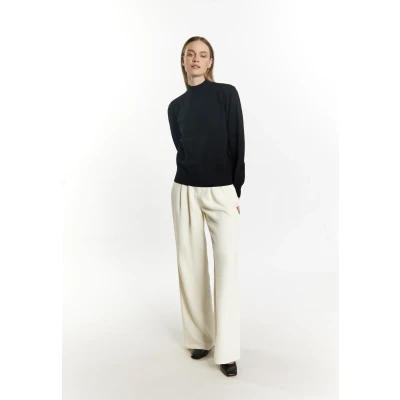 Abbildung von DREIMASTER Klassik Damen Strickpullover XS/S / Schwarz 50% Viscose 28% Polyester 22% Nylon