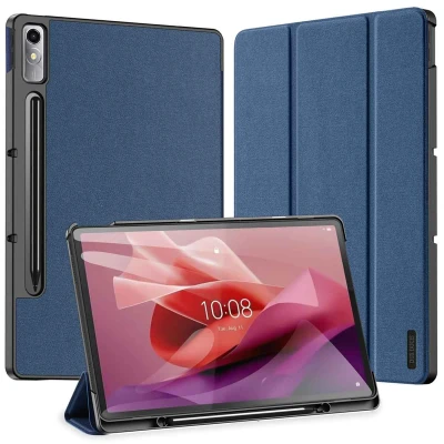 Abbildung von Domo Klapphülle für das Lenovo Tab P12 Dunkelblau