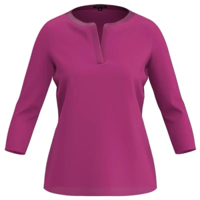 Abbildung von comma Langarmshirt, Damen, Größe: 42, Pink