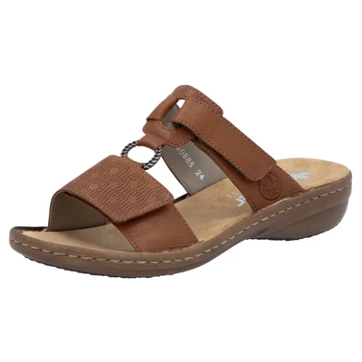 Abbildung von Rieker Pantolette, Sommerschuh, Strandschuh, Klettschuh mit Perforation