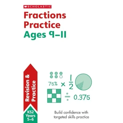 Abbildung von KS2 Fractions Workbook: supporting mastery of fractions, decimals and percentages for ages 10 11 (Year 6) (SATs Made Simple)
