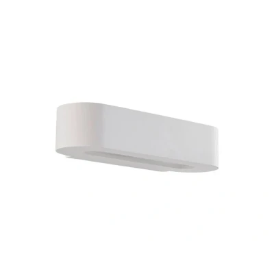 Abbildung von Lindby Wandleuchte Fioni, weiß, Gips, G9, 6,5 cm, bemalbar