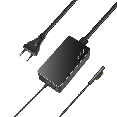 Abbildung von Ladegerät/Netzteil mit 65 W für Surface Laptop, Pro, Go, Book, extra USB Port