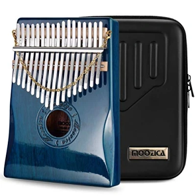 Abbildung von Moozica 17 Schlüssel Kalimba Marimba, High Qualität Professionelle Finger Daumen Piano Musikinstrument (Mahagon Holz K17BP)