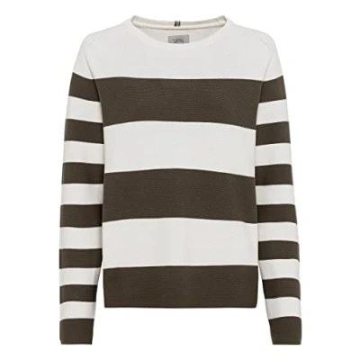 Abbildung von camel active Strickpullover, Damen, Größe: Medium, Milk white pine oliv