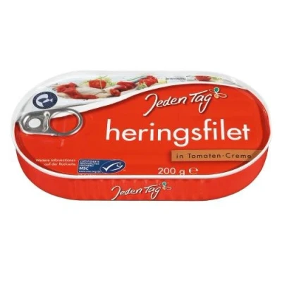 Abbildung von Jeden Tag MSC Heringsfilets in Tomatencreme, 200g