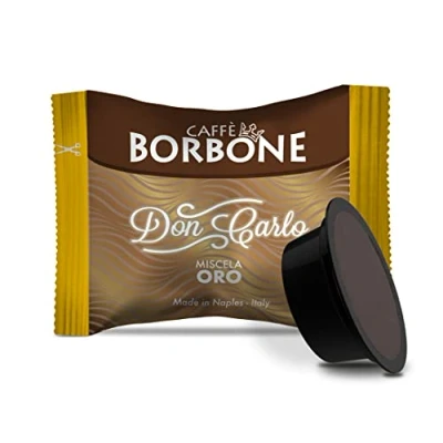 Abbildung von Caffè Borbone Don Carlo, Gold Kaffeemischung 100 Kapseln Kompatibel mit Lavazza®* A Modo Mio®* Haushalts Espressomaschinen