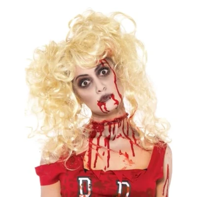 Abbildung von Smiffys Zombie Make up Set, enthält Gesichtsfarbe, Blutkapseln und Schwamm