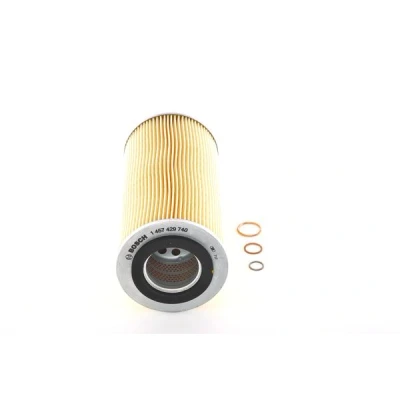 Abbildung von BOSCH 1 457 429 740 Ölfilter mit Dichtungen Filtereinsatz MAN: F 90, M 2000, MERCEDES BENZ: NG, SK, MK