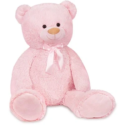 Abbildung von BRUBAKER Kuscheltier XXL Teddybär mit Schleife (1 St), 100 cm großer Teddy Bär, Stofftier Plüschtier