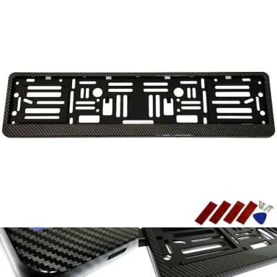 Abbildung von RZG 1x Kohlefaser Kennzeichenhalter Hydrographic EU D Schwarz DE