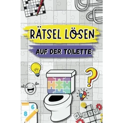 Abbildung von Rätsel Lösen auf Der Toilette: ideale Begleiter fürs stille Örtchen Viel Spaß beim Kacken Witziges Geschenk für Männer und Frauen mit Humor