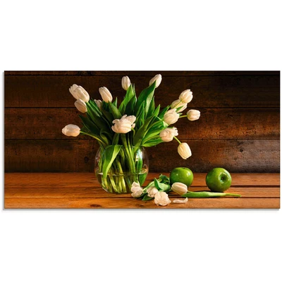 Abbildung von Artland Glasbild &quot;Tulpen in Glasvase&quot;, Blumen, (1 St.), verschiedenen Größen