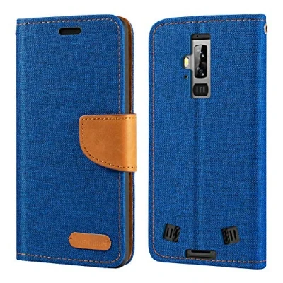 Abbildung von Blackview BV9700 Pro Hülle, Oxford Leder Wallet Case mit Soft TPU Back Cover Magnet Flip für