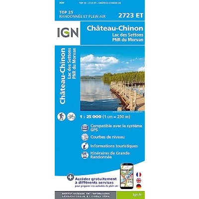 Abbildung von Chateau Chinon Lac de Settons PNR du Morvan 1:25 000: 1:25000 (TOP 25)