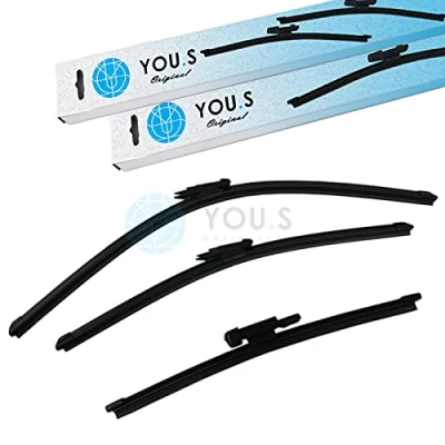 Abbildung von YOU.S SCHEIBENWISCHER SET VORNE + HINTEN 600 475 240 mm (3 Stück)