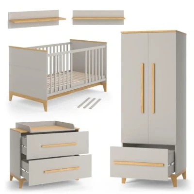 Abbildung von VitaliSpa Kinderzimmer Set Malia, Cashmere Eiche, 5 Teile