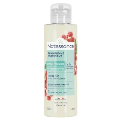 Abbildung von NATESSANCE Shampoo Ricin/Keratin, pflanzlich, 100 ml, 1 Stück