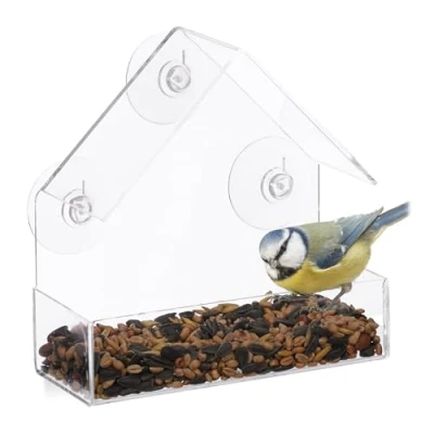 Abbildung von relaxdays Vogelhaus Fenster Vogelfutterhaus