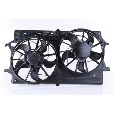 Abbildung von NISSENS 85214 Lüfter 300mm 13V mit Kühlerlüfterrahmen (Zarge), Widerstand ohne Steuergerät FORD: Focus Mk1 Schrägheck, Kasten / Kombi