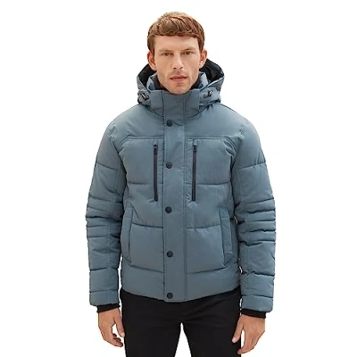 Abbildung von TOM Tailor Puffer MIT Abnehmbarer Winterjacke, Herren, Größe: XXL, Dusty dark teal