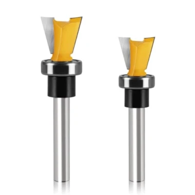 Abbildung von WSOOX 2PCS Schwalbenschwanz Fräser mit Lager 6mm Schaft Bohrersets Gemeinsame (2PCS Schaft)