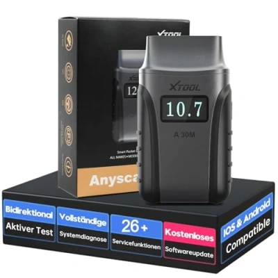 Abbildung von XTOOL A30M OBD2 diagnosegerät BT, Wireless Auto mit 21 Reset, Bidirektionale/Aktiver Test, Alle Systeme obd für Android&amp;iOS, Öl/ABS/SAS/BMS//DPF Reset...Lebenslange Updates