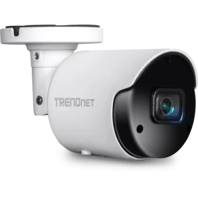 Abbildung von TRENDnet TV IP1514PI Indoor Outdoor 5 MP H.265 PoE Bullet Netzwerkkamera, IP66 Gehäuse, IR Nachtsicht bis zu 30 m (98 ft), Sicherheitsüberwachungskamera, microSD Kartensteckplatz (bis 256 GB), Weiß