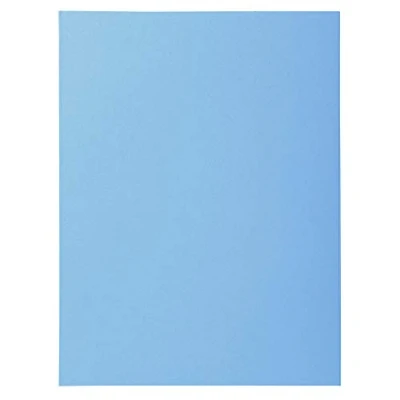 Abbildung von Exacompta 340010E 100er Pack Aktendeckel SUPER für DIN A4 in Pastellfarben PEFC™zertifizierte intensivblau ideal das Büro und Schule die mobile Organisation