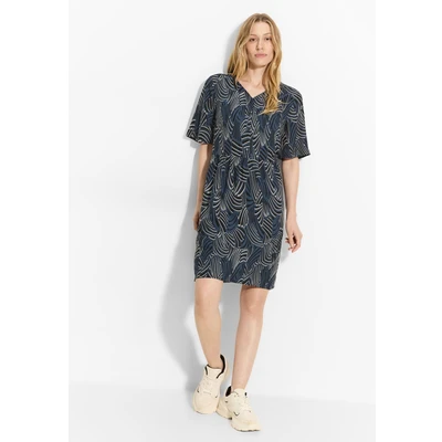Abbildung von Cecil MIT Struktur Freizeitkleid, Damen, Größe: Large, Blau