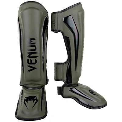 Abbildung von Venum Unisex Elite Boxen Schienbeinschutz, Khaki / Schwartz, L EU