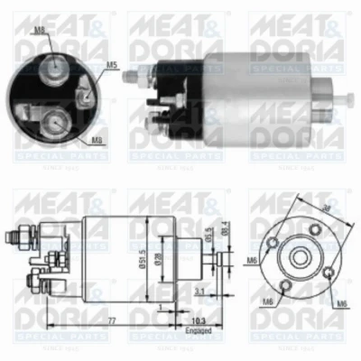 Abbildung von Magnetschalter, Starter MEAT &amp; DORIA 46058