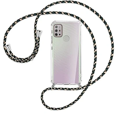 Abbildung von mtb more energy® Handykette kompatibel mit Motorola Moto G10, G20, G30 (6.5&#039;&#039;) Camouflage Smartphone Hülle zum Umhängen Anti Shock Full TPU Case