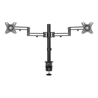 Abbildung von StarTech.com ARMDUAL3 Doppel Monitorarm zur Tischmontage (Gelenkarme für bis zu 32 Zoll VESA Bildschirme, Monitorhalterung)