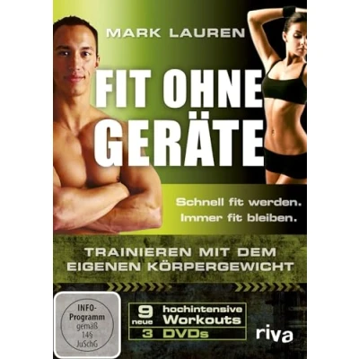 Abbildung von Mark Lauren Fit ohne Geräte. Trainieren mit dem eigenen Körpergewicht. 3 DVDs