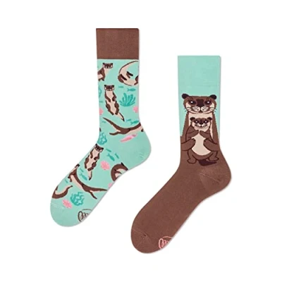 Abbildung von Many Mornings Freizeitsocken Socken Otter Stories (1 Paar, 1 Paar)