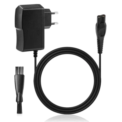 Abbildung von GlasFlength Ladegerät für Philips Rasierer, LadeKabel 15 V Ersetzt HQ8505 RQ1050 QG3200 QG3300 Series QT4050 Shaver Charger Kabel CRP136 PT720 HQ7120 HQ8830 HQ7740 RQ1250 (Schwarz)