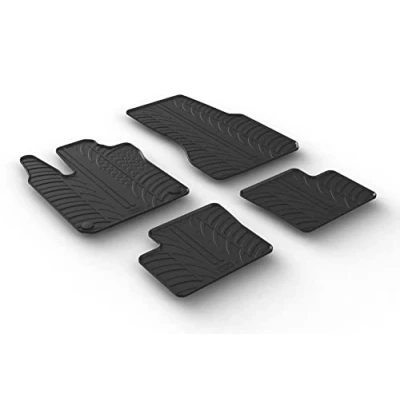 Abbildung von Gledring 0474 Fußmattensatz Gummi vorne und hinten 4 schwarz 750mm 550mm SKODA: Superb III Kombi