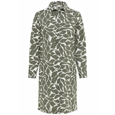 Abbildung von camel active Dress Blusenkleid, Damen, Größe: Large, Aop olive