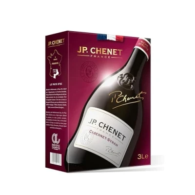 Abbildung von J.P. Chenet Original Cabernet Syrah Rotwein aus Pays d&#039;Oc, Frankreich Großpackungen Wein Bag in Box 3l (1 x 3 L)