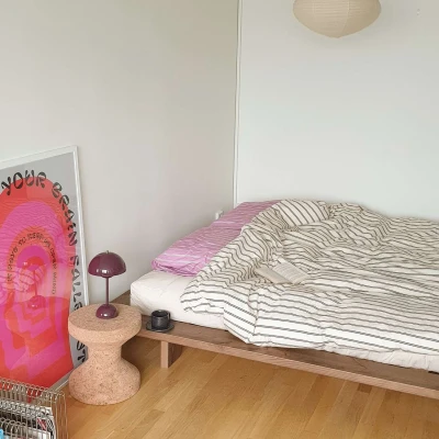 Abbildung von Karup Design Bettgestell &quot;JAPAN BED Bodenbett, Holzrahmen, Futonbett, Jugendbett, Holzbett&quot;, Massivholzbett mit Lattenrost, Kiefer massiv, Bett ohne Kopfteil