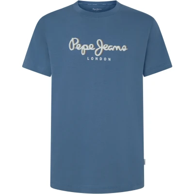 Abbildung von Pepe Jeans ABEL Tshirt print, Herren, Größe: XXL, Sea blue