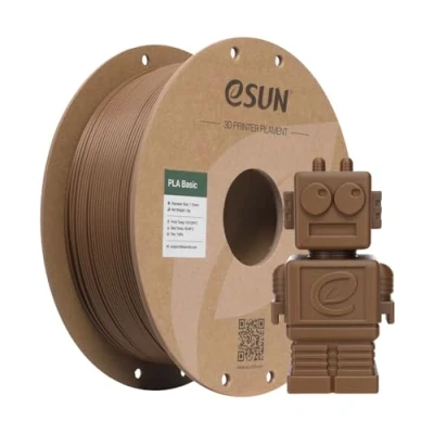 Abbildung von eSUN PLA Filament 1.75mm, Basic 3D Drucker Maßgenauigkeit +/ 0.03mm, 1KG Spule (2.2 LBS) Super Speedy für Drucker, Braun